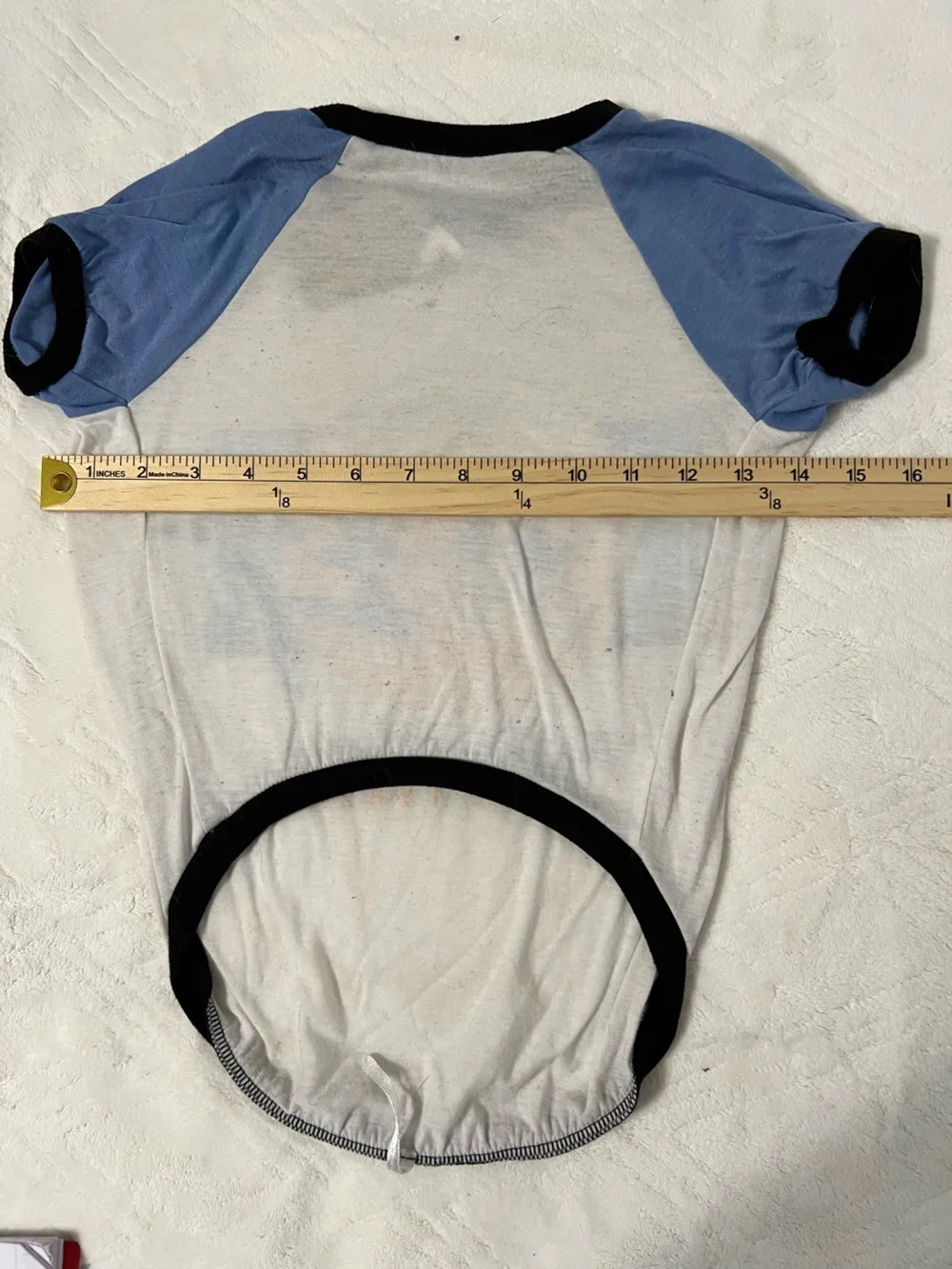 ET The Extra-Terrestrial Dog Ringer Tee - Blue/White